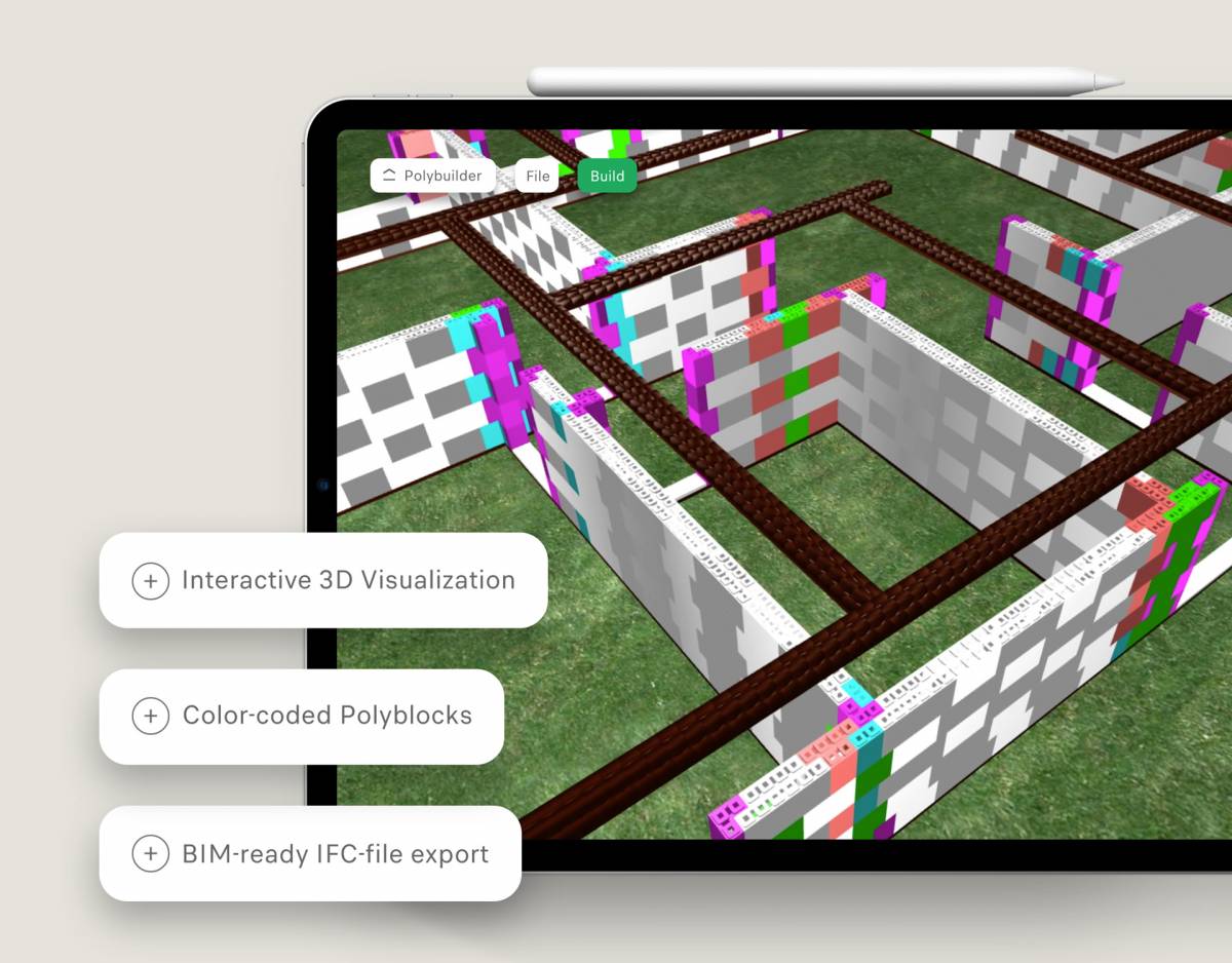 Polybuilder interactive 3D visualisation